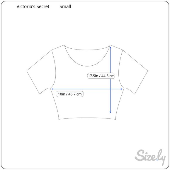 Victorias Secret Size Small Blue Crop Top T Shirt Cotton Short Sleeve Womens - Picture 6 of 7